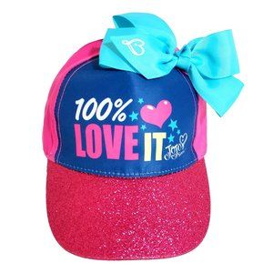 JoJo Siwa Hat Girls Baseball Cap Kids 100% Love It Pink Blue